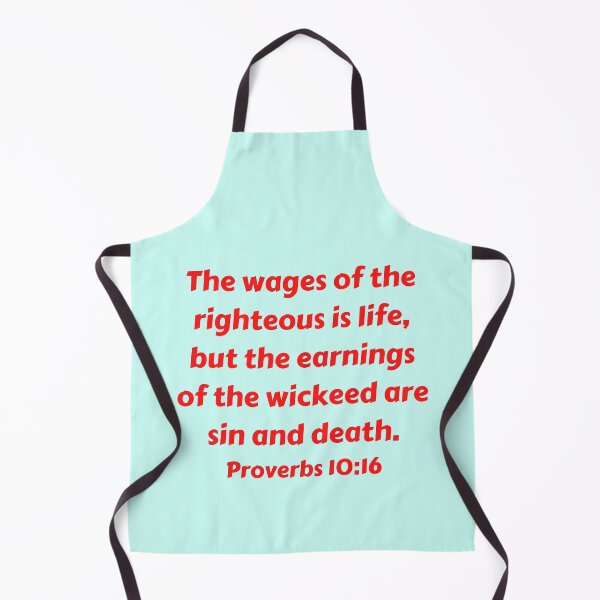Artikelvorschau, Bible Verse Proverbs 10:16 entworfen und verkauft von Prayingwarrior.