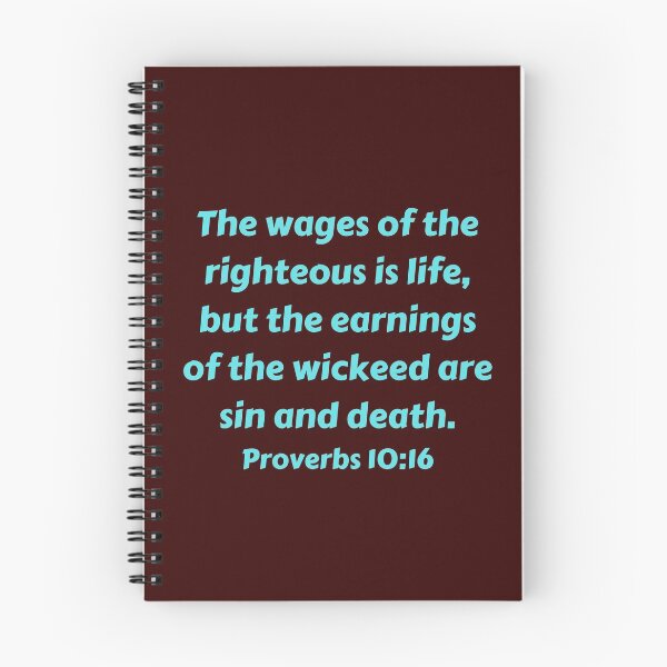 Artikelvorschau, Bible Verse Proverbs 10:16 entworfen und verkauft von Prayingwarrior.