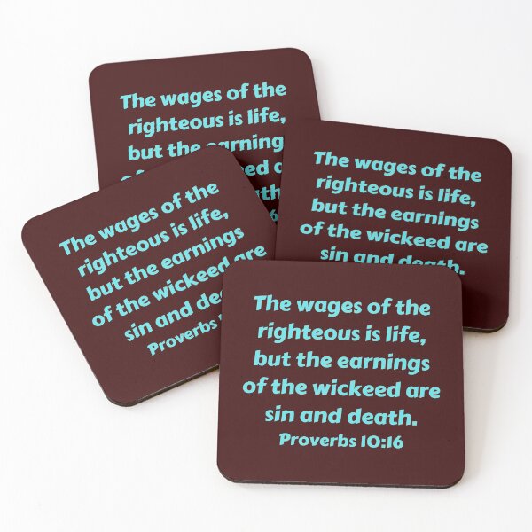 Artikelvorschau, Bible Verse Proverbs 10:16 entworfen und verkauft von Prayingwarrior.