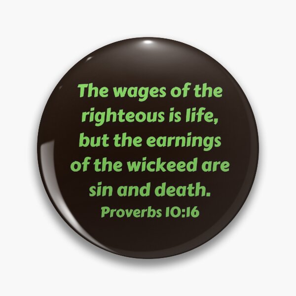 Item preview, Bible Verse Proverbs 10:16 designed and sold by Prayingwarrior.