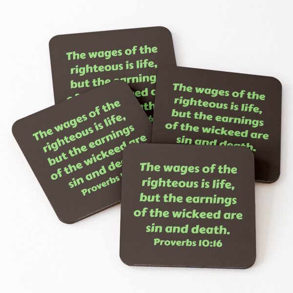 Artikelvorschau, Bible Verse Proverbs 10:16 entworfen und verkauft von Prayingwarrior.