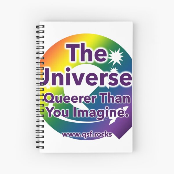 Item preview, QSF Universe Logo - White designed and sold by queerscifi.