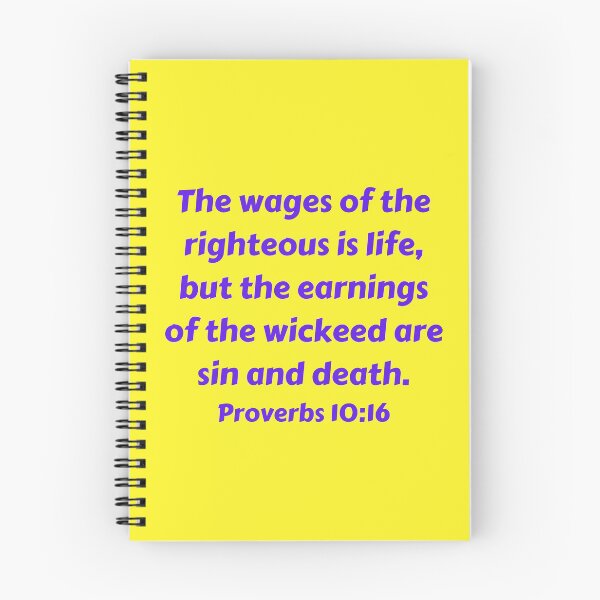Artikelvorschau, Bible Verse Proverbs 10:16 entworfen und verkauft von Prayingwarrior.