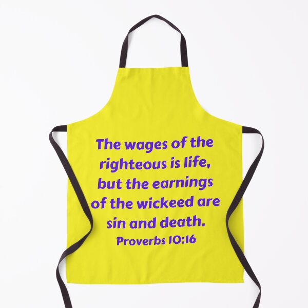 Artikelvorschau, Bible Verse Proverbs 10:16 entworfen und verkauft von Prayingwarrior.
