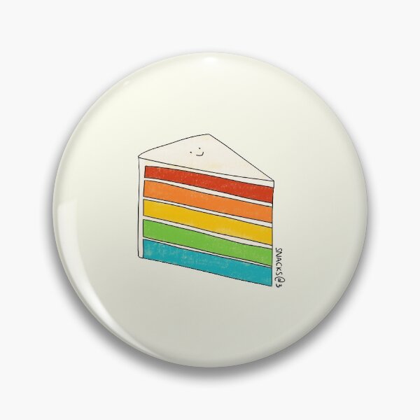 Item preview, A slice of rainbow cake designed and sold by Snacks-At-3.