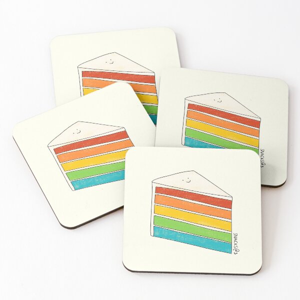 Item preview, A slice of rainbow cake designed and sold by Snacks-At-3.