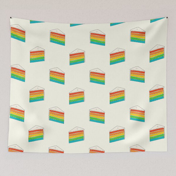 Item preview, A slice of rainbow cake designed and sold by Snacks-At-3.