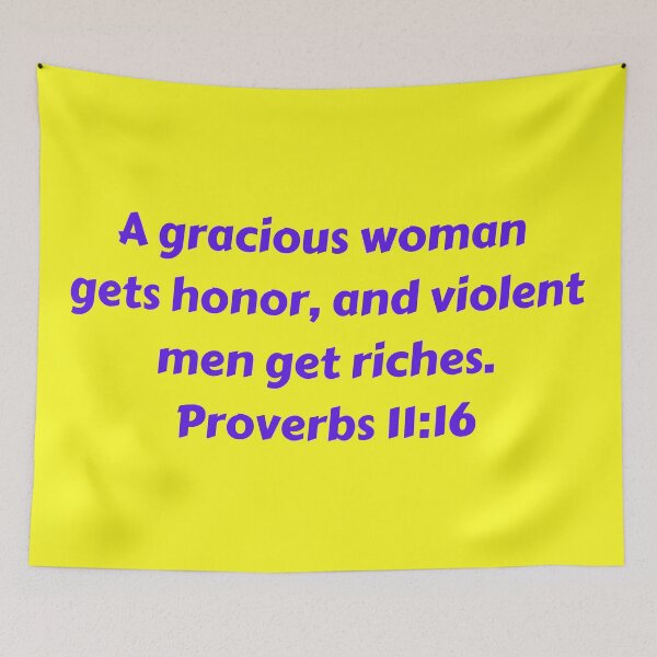 Aperçu de l'œuvre Bible Verse Proverbs 11:16 créée et vendue par Prayingwarrior.