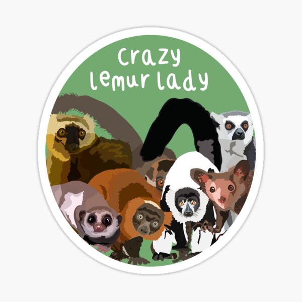 Vista previa del artículo con la obra «L es para Lemur Lady», diseñado y vendido por thezoogirl.
