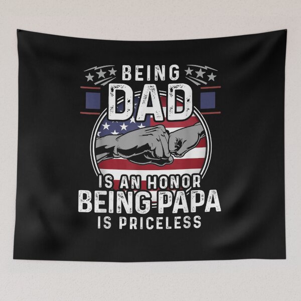 Item preview, Mens Being A Dad Is An Honor Being A Papa Is Priceless Father Day  designed and sold by zpruby.