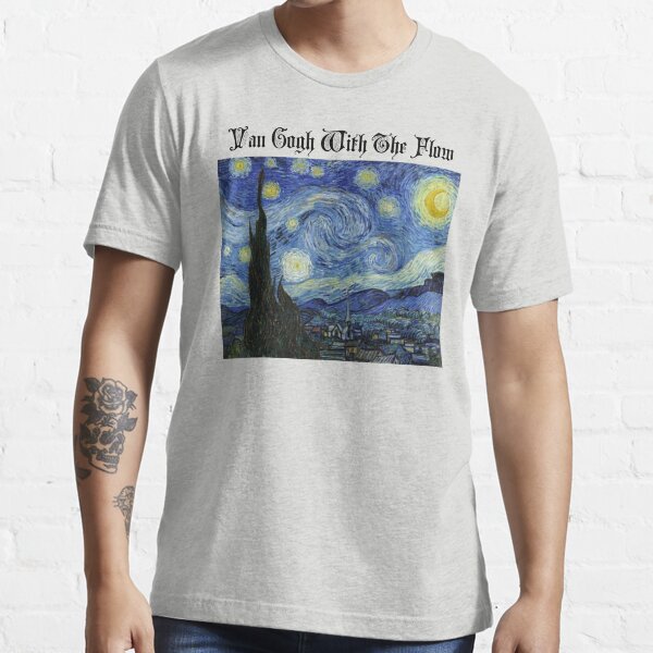 van gogh with the flow t shirt