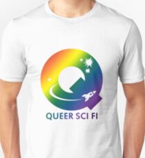 Queer Sci Fi Logo - Bellamy Mix Gradient Edition Unisex T-Shirt