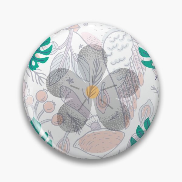 Item preview, Light colour tropical leave, birds, flowers, insects designed and sold by Saahiminka.