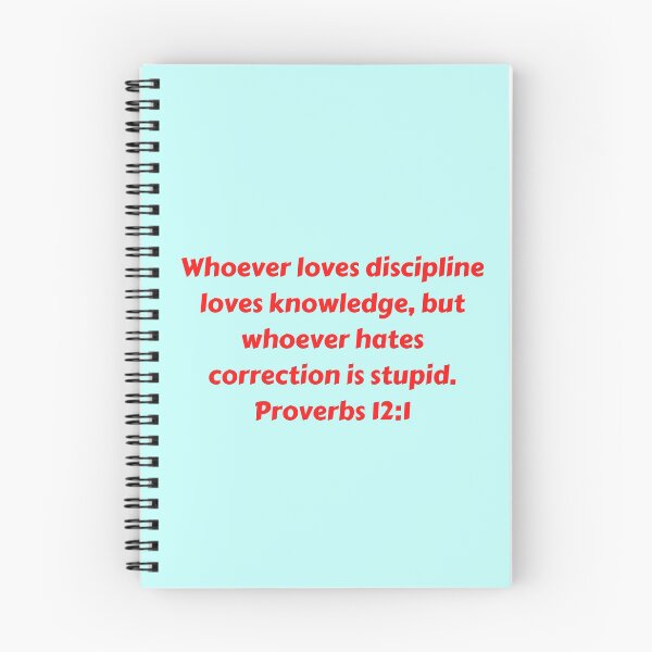 Artikelvorschau, Bible Verse Proverbs 12:1 entworfen und verkauft von Prayingwarrior.