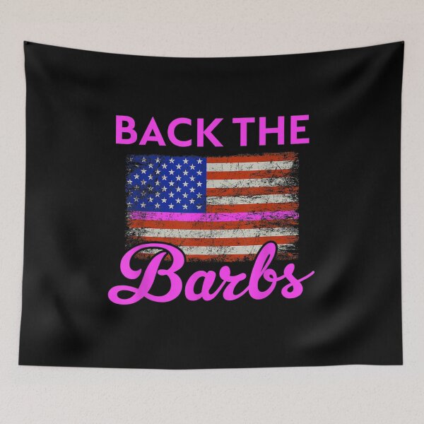 Item preview, Back The Barbz American Flag Love Barbs Loyal Fan designed and sold by Amosbriggs.