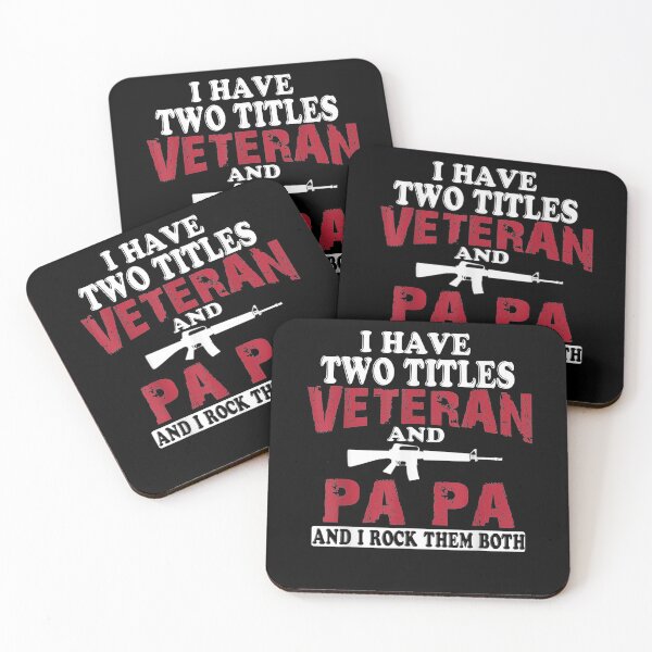 Item preview, I Have Two Titles Veteran And Papa Funny Sayings  designed and sold by zpruby.