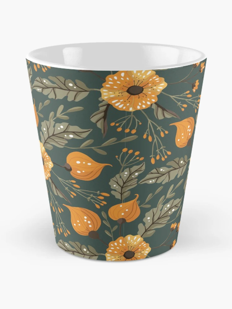 Aperçu 2 sur 4. Mug à café avec l'œuvre Watercolor Floral Pattern créée et vendue par Patternsonly.