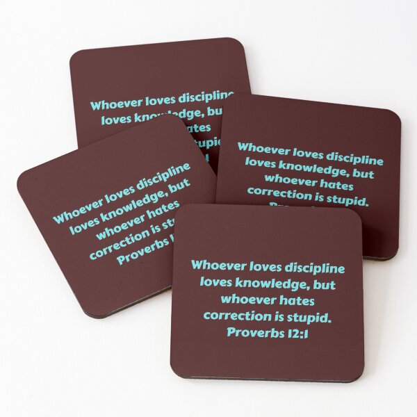 Item preview, Bible Verse Proverbs 12:1 designed and sold by Prayingwarrior.