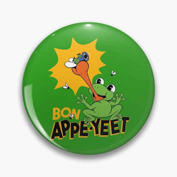 Artikelvorschau, Cartoon Frosch fängt Fliegen entworfen und verkauft von DerSenat.