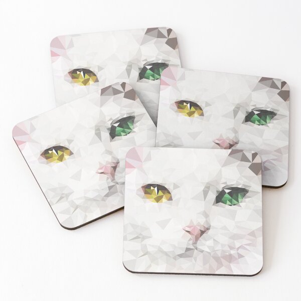Item preview, Cat Eyes - Digital Abstract Low Poly Illustration designed and sold by artelleDesign.