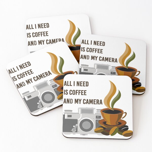 Item preview, All I need is coffee and my camera designed and sold by Aesthetic Atlas.