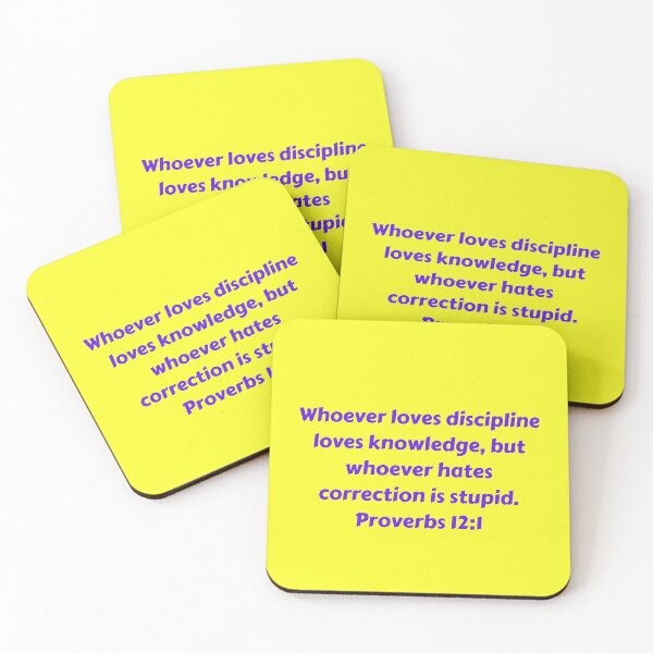 Item preview, Bible Verse Proverbs 12:1 designed and sold by Prayingwarrior.