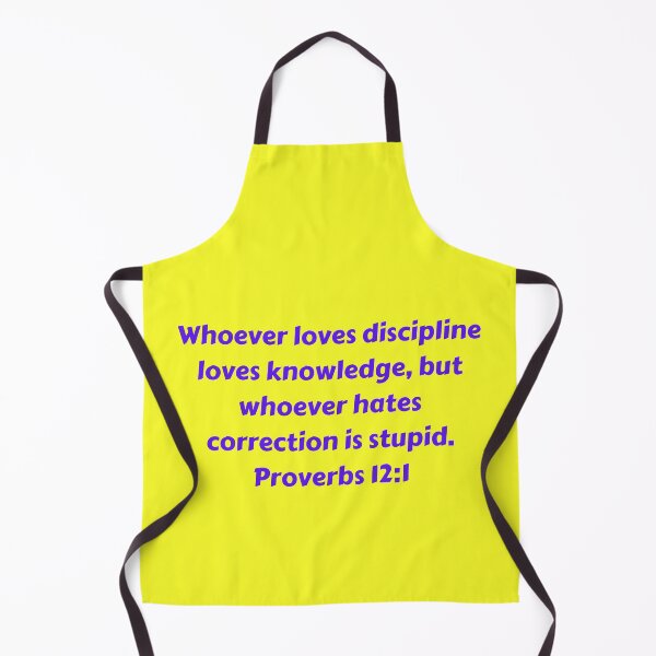 Artikelvorschau, Bible Verse Proverbs 12:1 entworfen und verkauft von Prayingwarrior.
