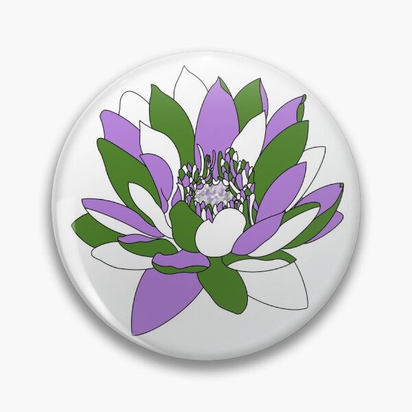 Artikelvorschau, Genderqueer Pride Flag Flower entworfen und verkauft von Kai Buro.
