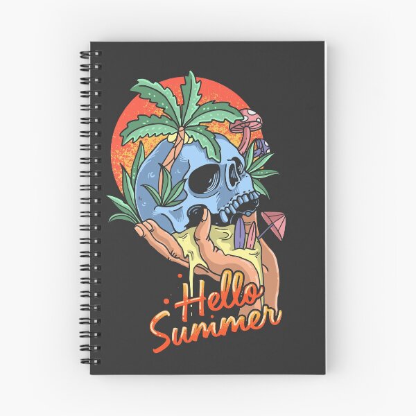 Item preview, Skull Summer Tropical Beach Illustration designed and sold by Peekonet.
