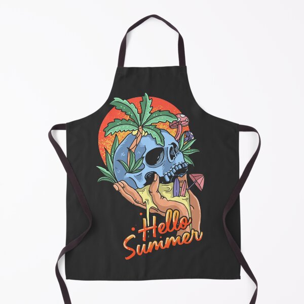 Item preview, Skull Summer Tropical Beach Illustration designed and sold by Peekonet.