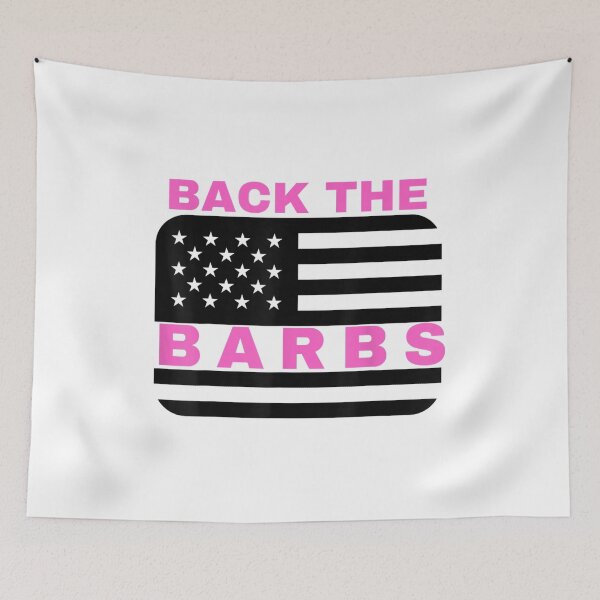 Item preview, Back The Barbz American Flag Love Barbs Loyal Fan designed and sold by Amosbriggs.