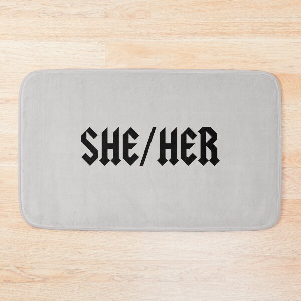 Item preview, She / Her Pronoun Dark Typography designed and sold by art-fox.