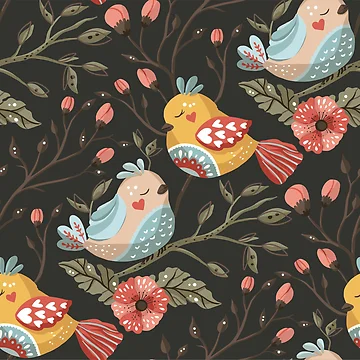 Artwork thumbnail, Everybirdy Pattern by Patternsonly