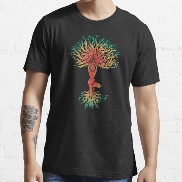 Yoga Tree Pose Mandala' Men's Premium T-Shirt