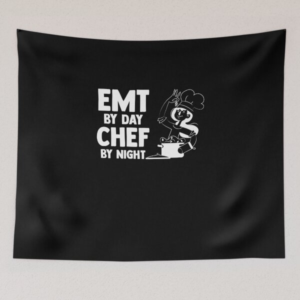 Item preview, EMT By Day Chef By Night Paramedics Ambulatory Services designed and sold by Nessshirts.
