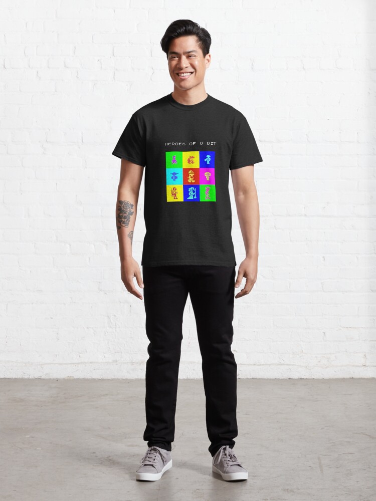 Alternate view of Heroes of 8bit - legends in a handful of pixels Classic T-Shirt