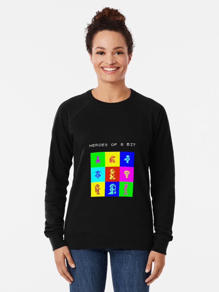 Alternate view of Heroes of 8bit - legends in a handful of pixels Lightweight Sweatshirt