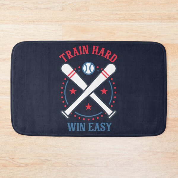 Item preview, Train Hard Win Easy Baseball Quote designed and sold by Color-Sparkle.
