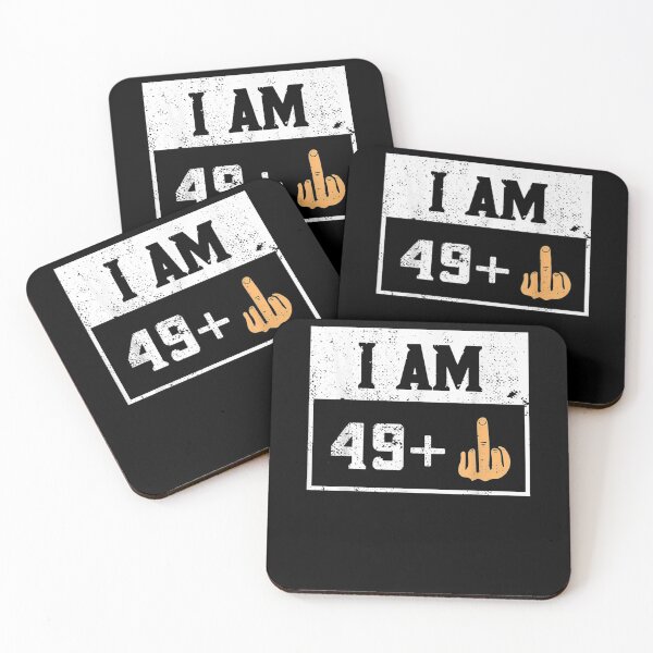 Item preview, Funny 50th Birthday I Am 49 Plus Middle Finger Design  designed and sold by zpruby.