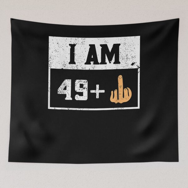 Item preview, Funny 50th Birthday I Am 49 Plus Middle Finger Design  designed and sold by zpruby.