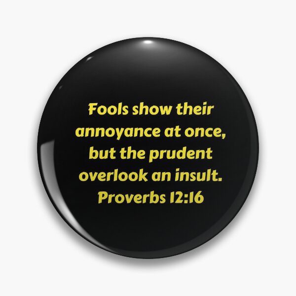 Item preview, Bible Verse Proverbs 12:16 designed and sold by Prayingwarrior.