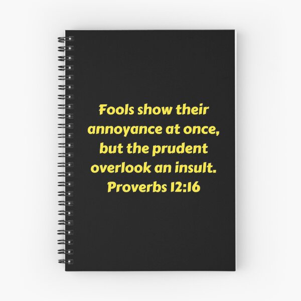 Artikelvorschau, Bible Verse Proverbs 12:16 entworfen und verkauft von Prayingwarrior.