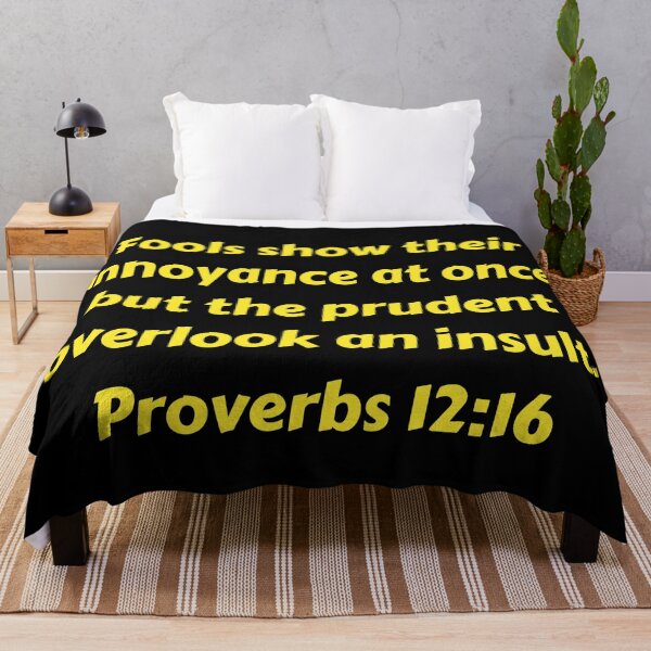 Item preview, Bible Verse Proverbs 12:16 designed and sold by Prayingwarrior.