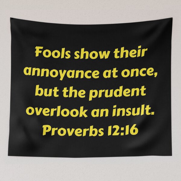 Item preview, Bible Verse Proverbs 12:16 designed and sold by Prayingwarrior.