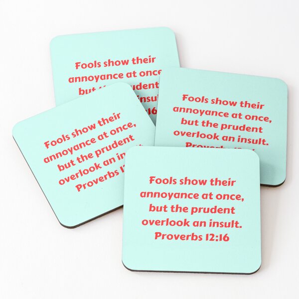 Item preview, Bible Verse Proverbs 12:16 designed and sold by Prayingwarrior.