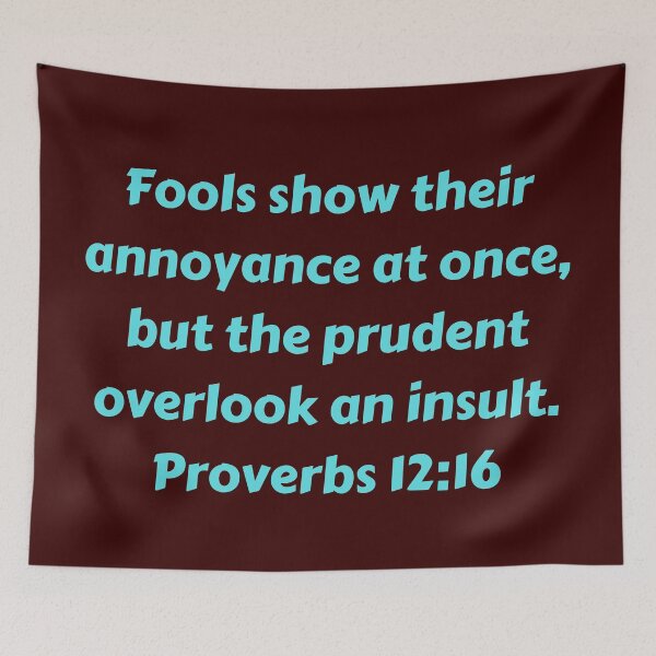 Item preview, Bible Verse Proverbs 12:16 designed and sold by Prayingwarrior.