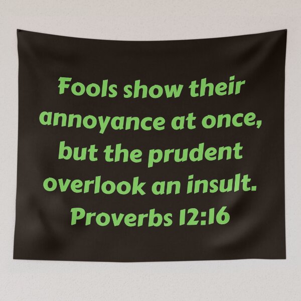Item preview, Bible Verse Proverbs 12:16 designed and sold by Prayingwarrior.