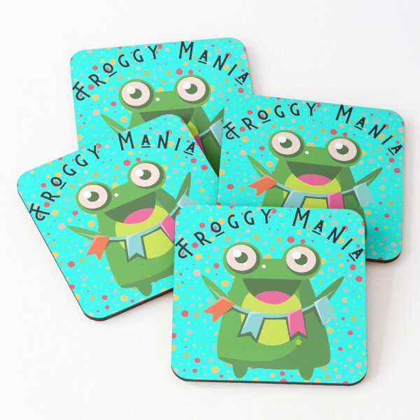 Item preview, Frog Tshirt Tee Shirt Mania Cute Funny Kawaii Graphic Cartoony Design for Apparel Accessories Home Decor Skins Totes Bags Wall Art Stickers designed and sold by Rocbebe.