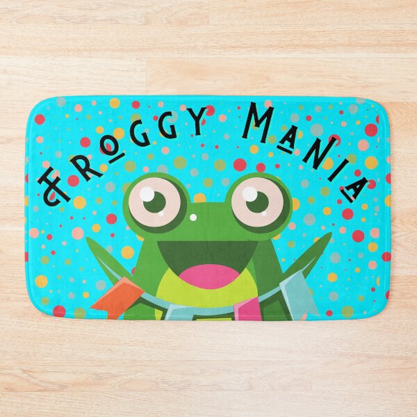 Item preview, Frog Tshirt Tee Shirt Mania Cute Funny Kawaii Graphic Cartoony Design for Apparel Accessories Home Decor Skins Totes Bags Wall Art Stickers designed and sold by Rocbebe.