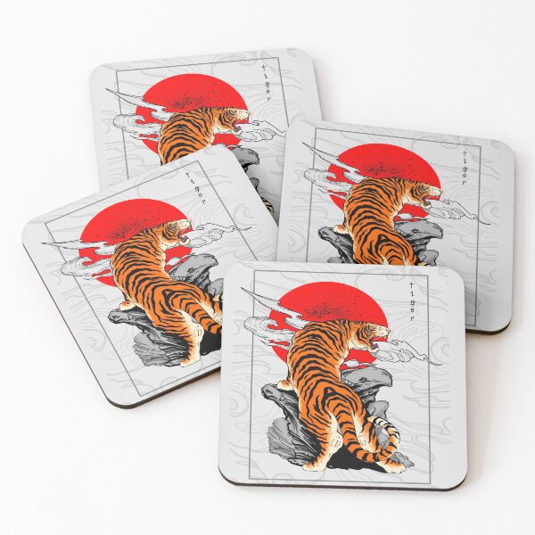 Item preview, Tiger Japan Style Tattoo Background designed and sold by Peekonet.